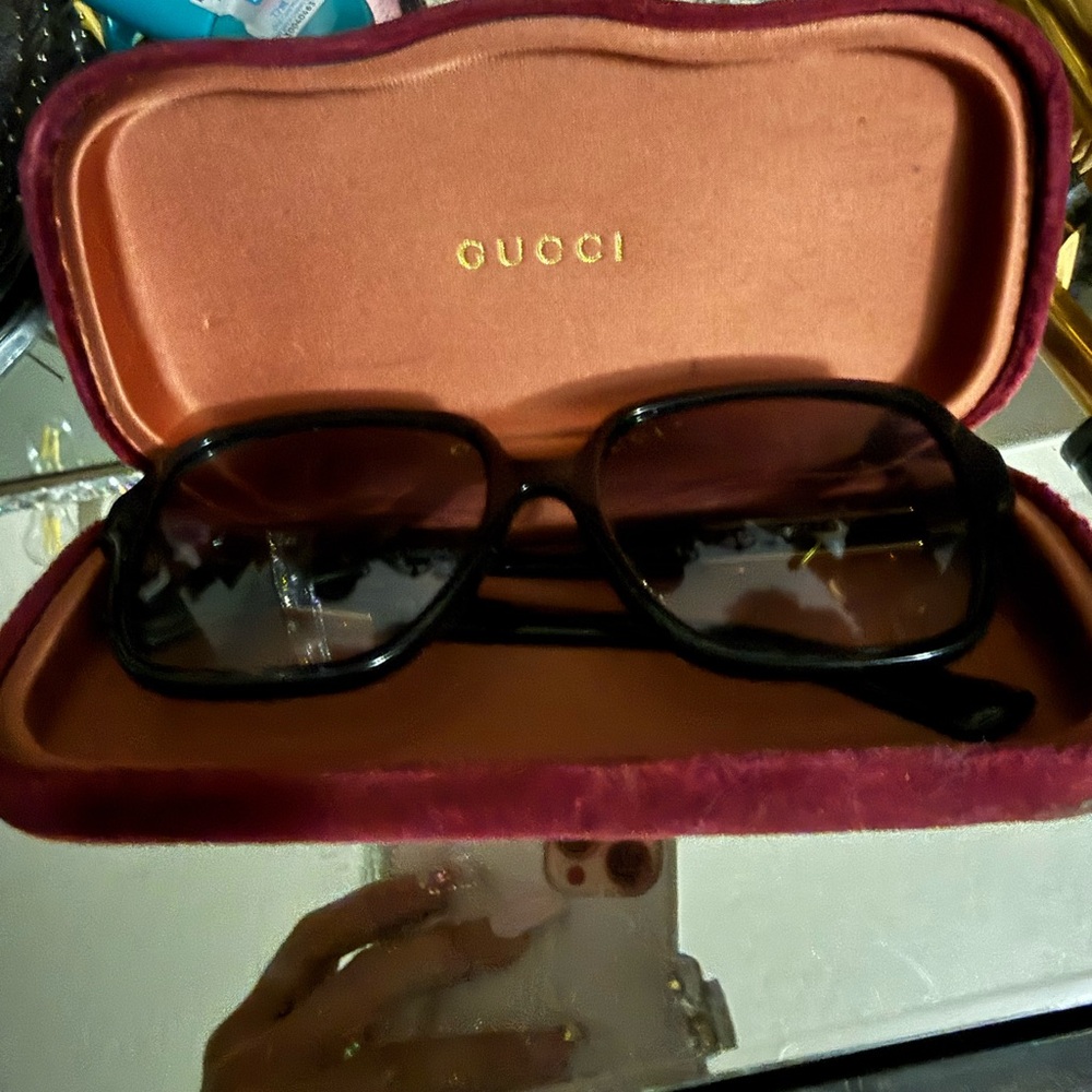 Gucci Black Square Sunglasses